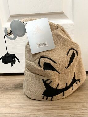 Disney Oogie Boogie Hat Burlap Spider ADULT OSFM NEW
